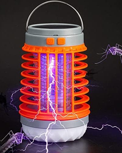 3 in 1 Solar Multifunction Lamp - USB Waterproof 𝐌𝐨𝐬𝐪𝐮𝐢𝐭𝐨 Light, Camping Lantern Light and Flashlight, Powerful Electric Shock Type Silent 𝐌𝐨𝐬𝐪𝐮𝐢𝐭𝐨 Lamp for Indoor Outdoor