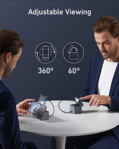 MagSafe Charger, Anker 3-in-1 Cube with MagSafe, 15W Max Fast Charging Foldable Wireless Charger, For iPhone 14/13/12 Series, Apple Watch Series 1-8/Ultra, AirPods Pro/3/2 (30W USB-C Charger Included) - Image 6