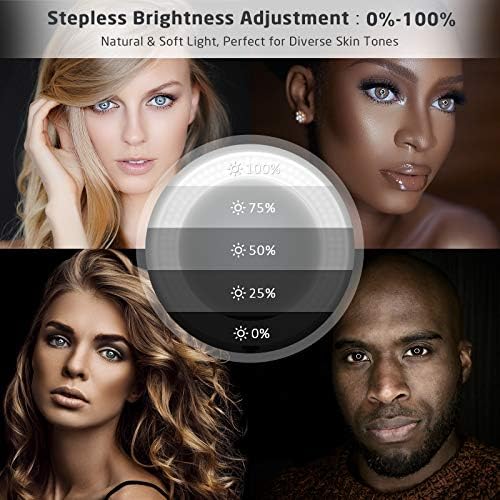 IVISII 18 inch Ring Light with Stand and Phone Holder & Ball Head, 60W Bi-Color 3000-5800K, Professional Ring Light with Tripod for Makeup, Vlog, Tattoo, Large Ring Light for Phone, Camera, Tablet - Image 2