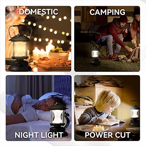 RUWQ Camping Lights - Stepless Dimming Portable Battery Lantern, Handheld Emergency Lighting Rechargeable Lantern, Multifunctional Camping Lamp Suitable for Outdoor, Hiking and Travel - Image 6