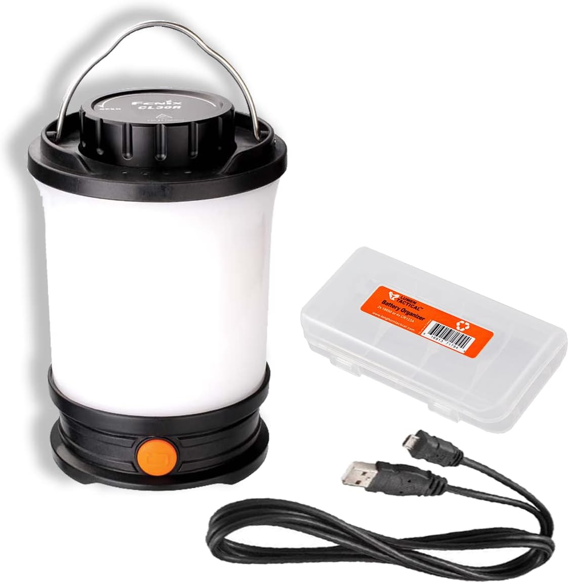 Fenix CL30R 650 Lumen Rechargeable LED Camping Lantern with LumenTac Organizer