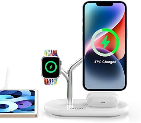 GDGO 4 in 1 Wireless Charging Station with MagSafe - 15W for iPhone Charging Station - 2023 Nightstand Charging Station for Multiple Devices - for iPhone and iWatch Charging Station Made for MagSafe